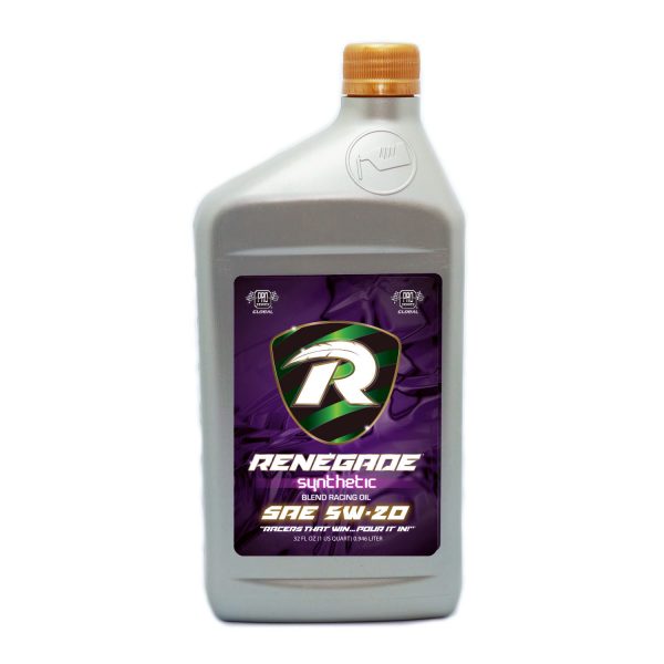 Renegade 5w20 Synthetic Blend Racing Oil (semi-synthetic)